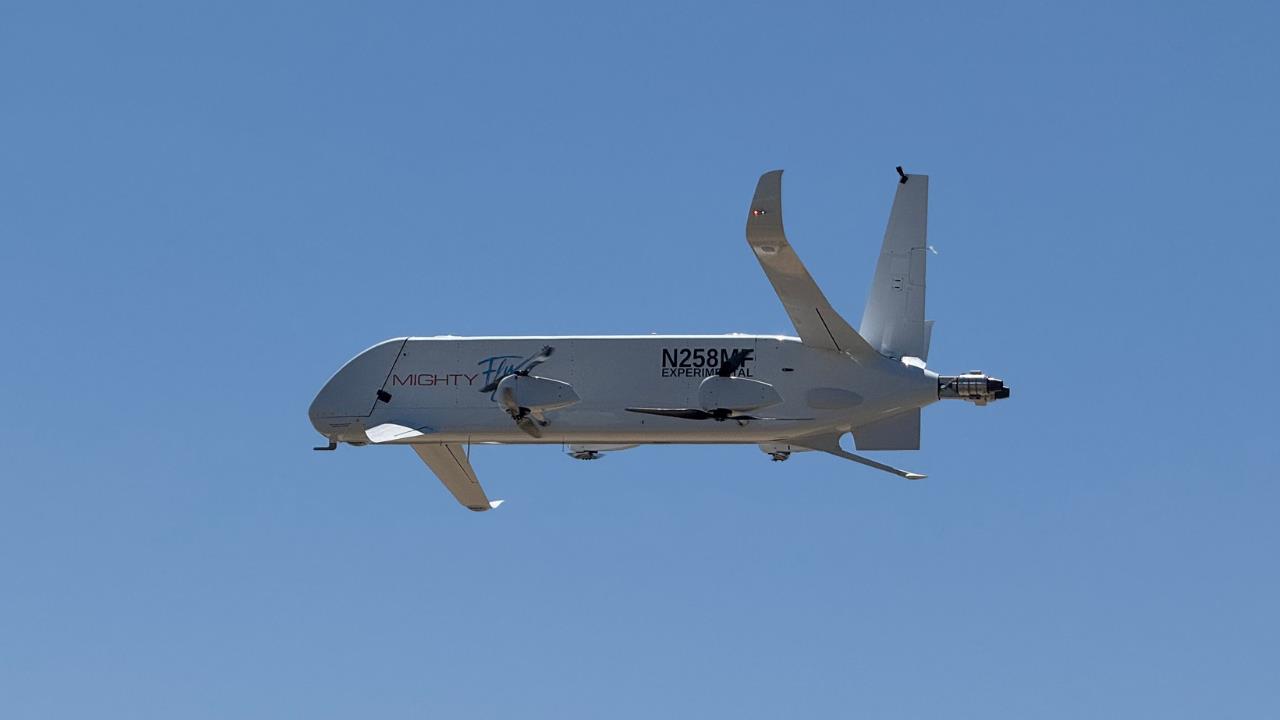 MightyFly autonomous cargo aircraft